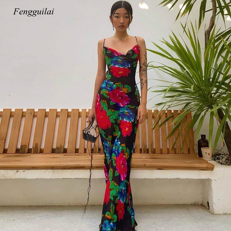Kaftan Women Boho - Robe longue à imprimé Floral pour