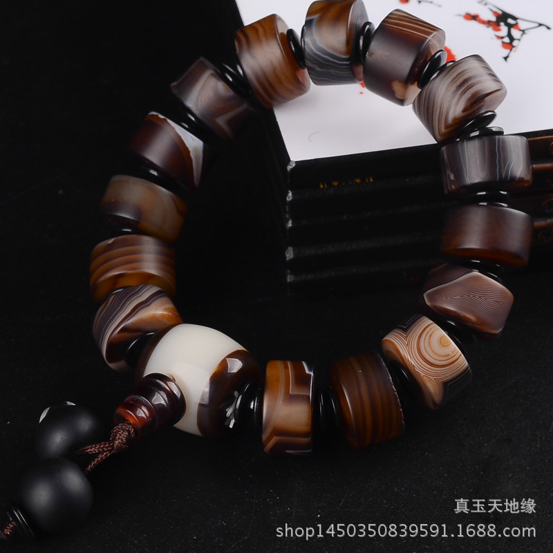 Ethnic Fashion Way - Bracelet en soie à boucle unique,