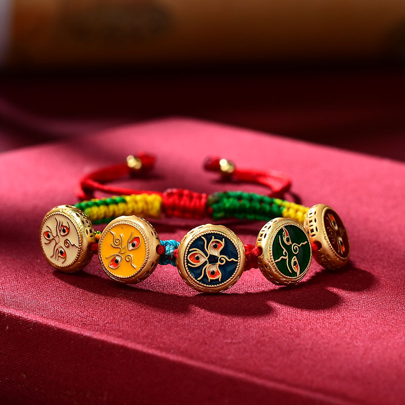 Bracelet Tibétain Tissé à la M - Ethnic Fashion Way avis et prix
