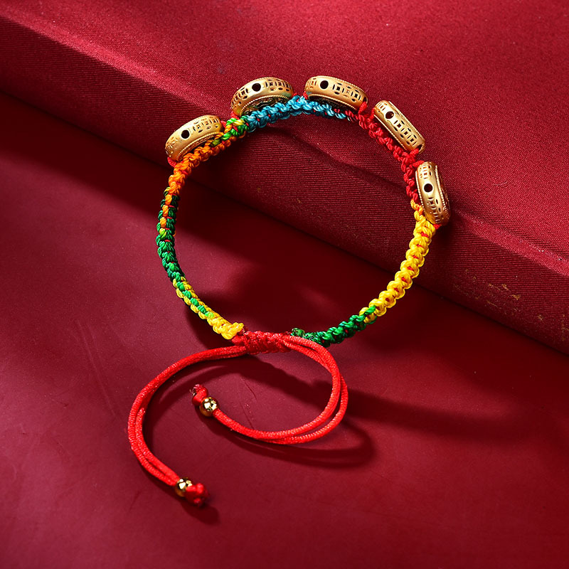 Bracelet Tibétain Tissé à la M - Ethnic Fashion Way avis et prix