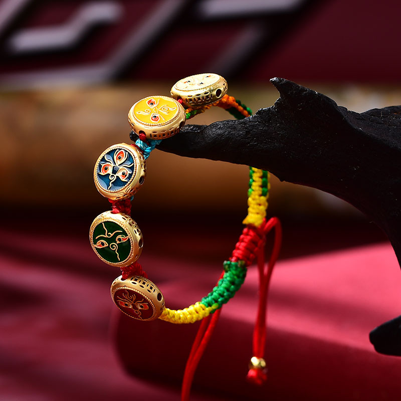 Bracelet Tibétain Tissé à la M - Ethnic Fashion Way avis et prix