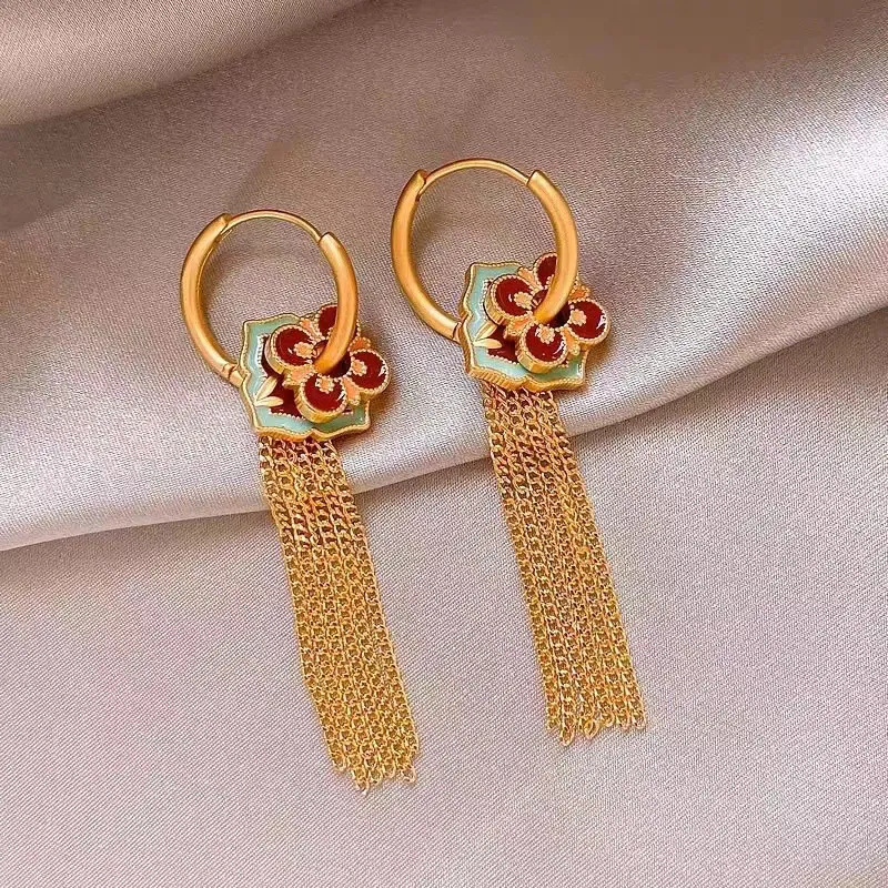 Boucles d'oreilles à pampilles - Ethnic Fashion Way avis et prix