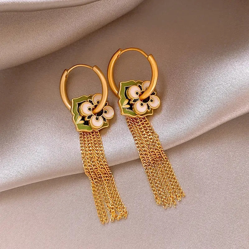 Boucles d'oreilles à pampilles - Ethnic Fashion Way avis et prix