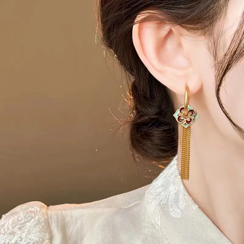Boucles d'oreilles à pampilles - Ethnic Fashion Way avis et prix