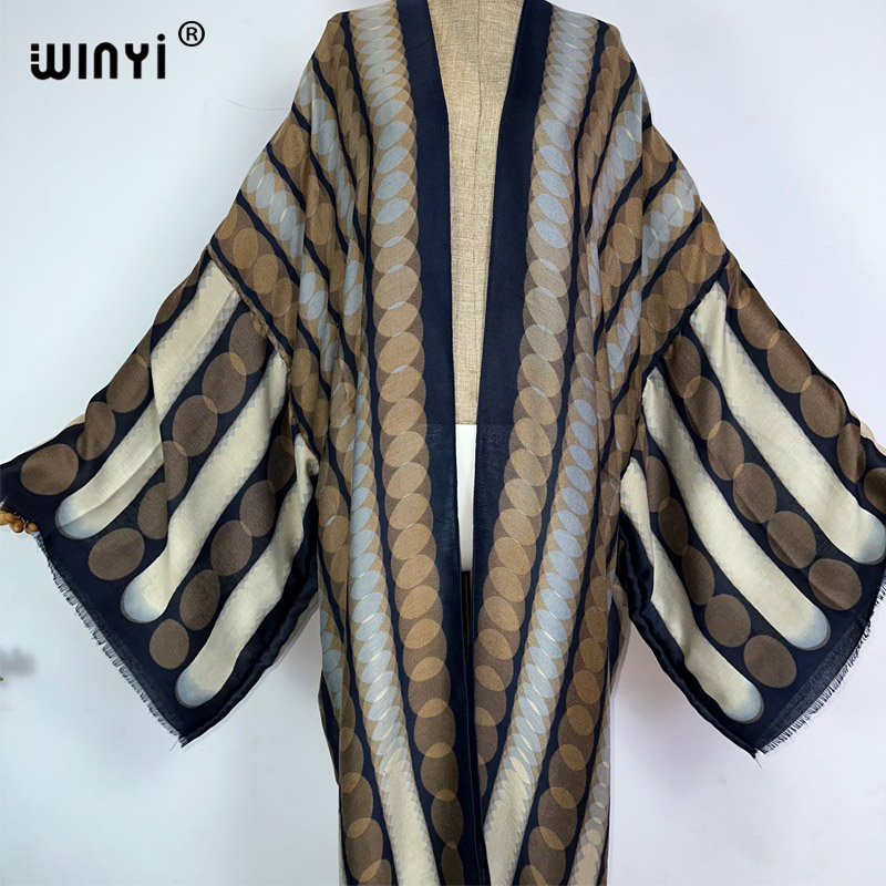 WINYI-Robe de plage à imprimé  - Kaftan Women Boho avis et prix