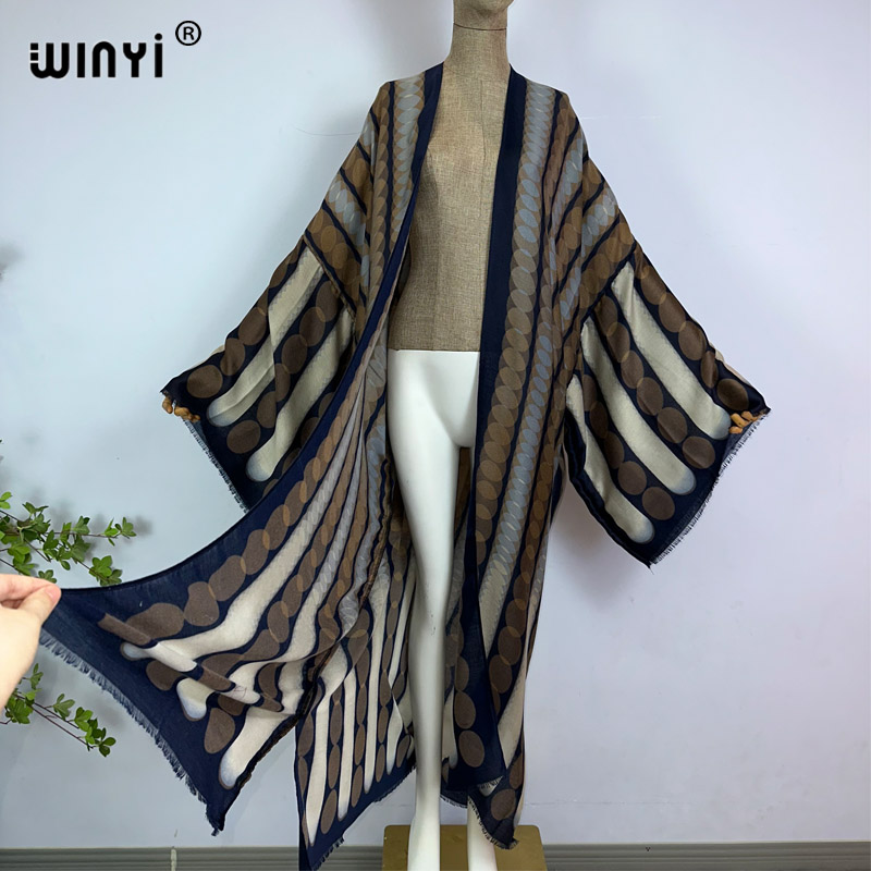 WINYI-Robe de plage à imprimé  - Kaftan Women Boho avis et prix