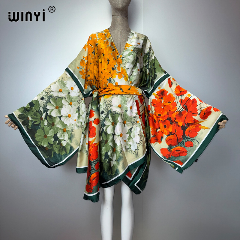 WINYI été kimonosilk sentiment - Kaftan Women Boho avis et prix