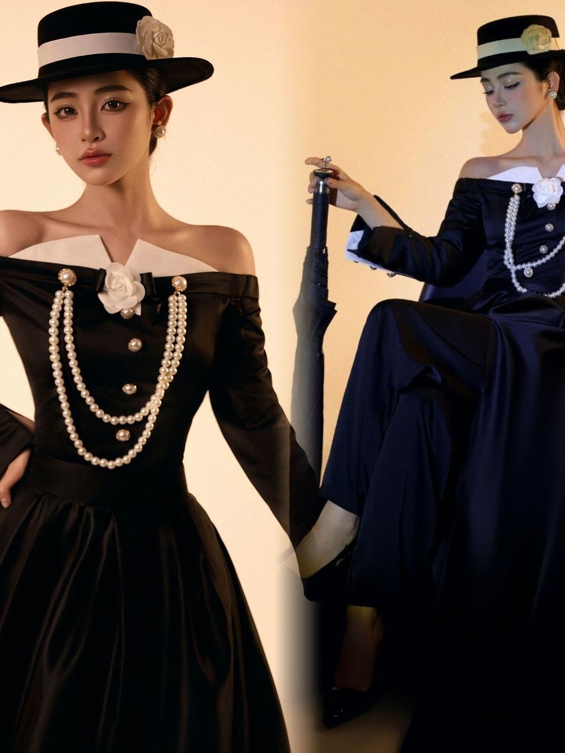 Robe de mariée vintage noire H - Ethnic Fashion Studio avis et prix