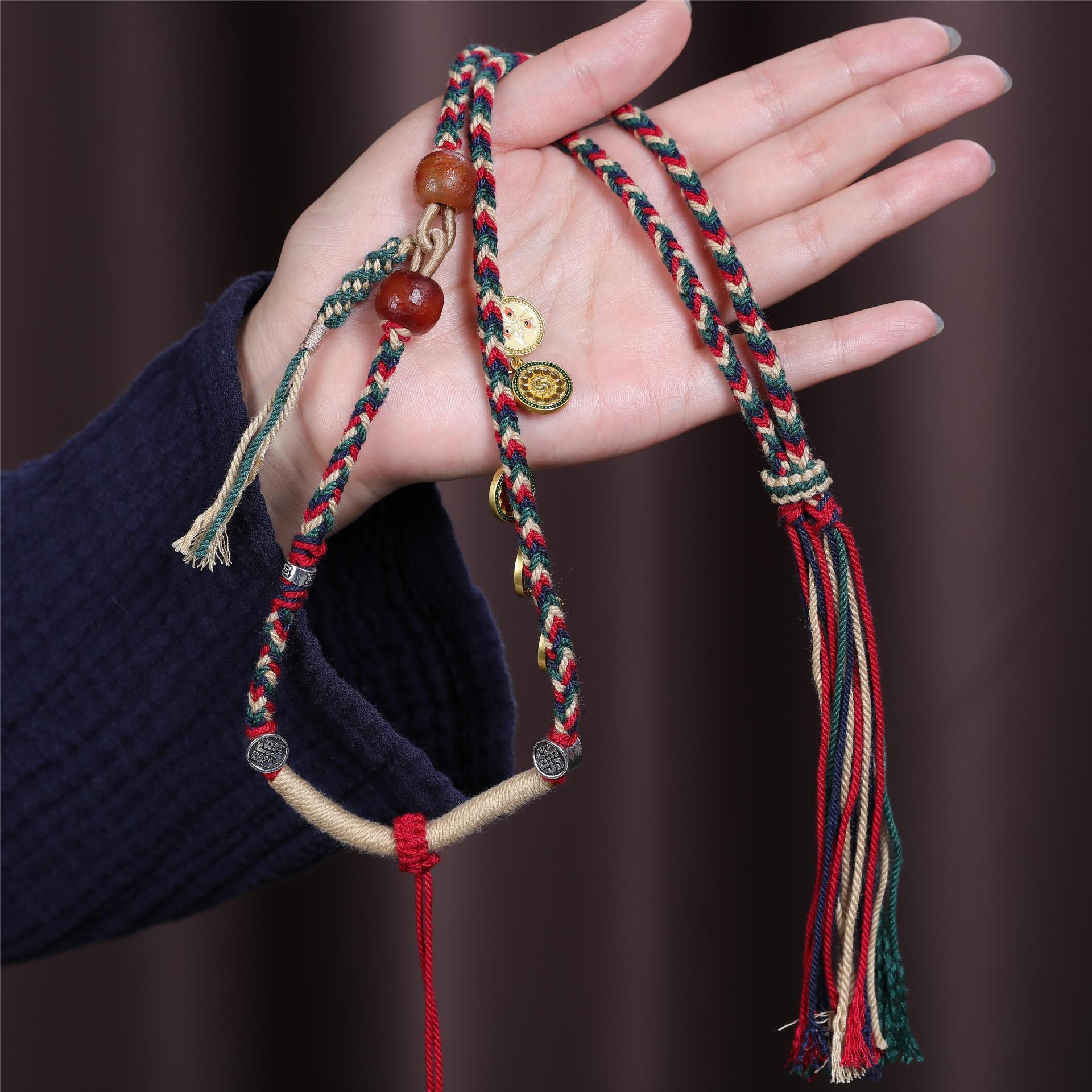Pendentif coloré tibétain à ci - Ethnic Fashion Way avis et prix
