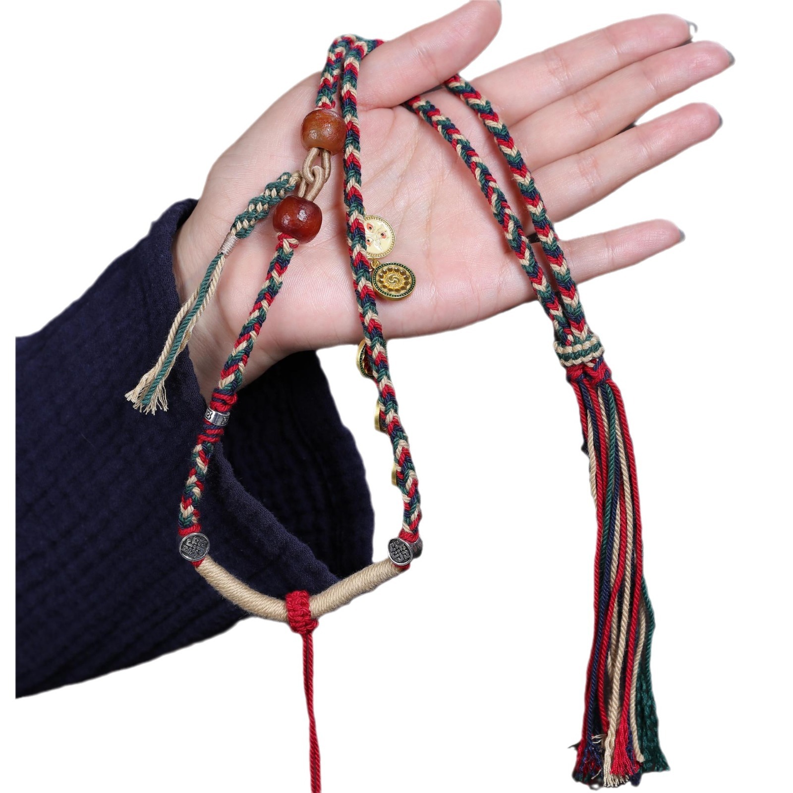 Pendentif coloré tibétain à ci - Ethnic Fashion Way avis et prix