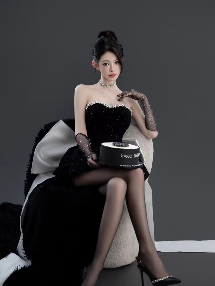 Costume de photographie noir é - Ethnic Fashion Studio avis et prix