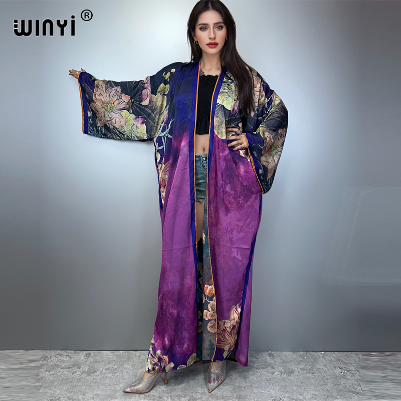 WINYI kimono robe imprimée de  - Kaftan Women Boho avis et prix